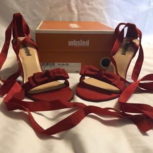 Red Kenneth Cole Gladiator Heels